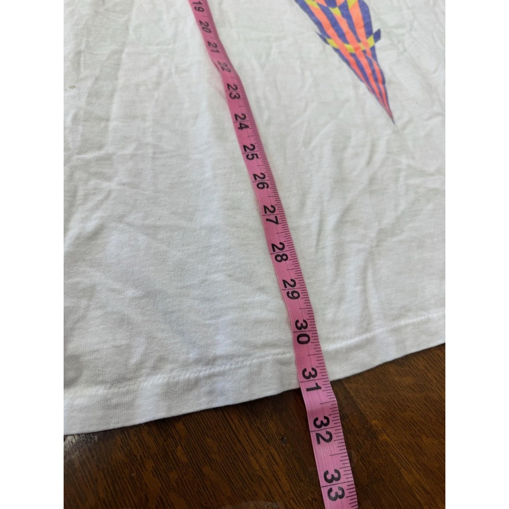 Vintage Nike Tank Top Mens XL White Abstract Graphic Sleeveless Made USA 80s - Picture 6 of 6